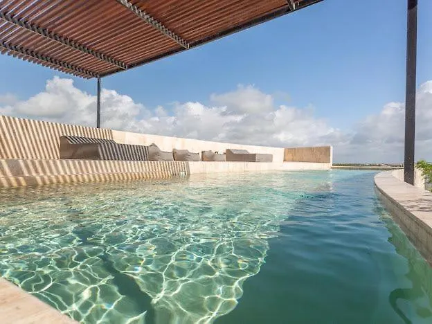 아파트 Luxury Studio - Stunning Pool View & Amenities 툴룸 멕시코